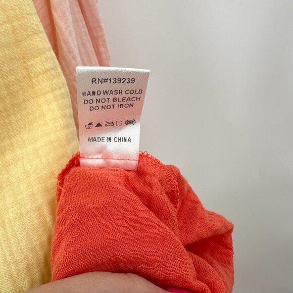 Pomander Place by Tuckernuck Sorbet Gauze Kenzo Dress Mini Dress sz XL NWOT - Picture 7 of 8